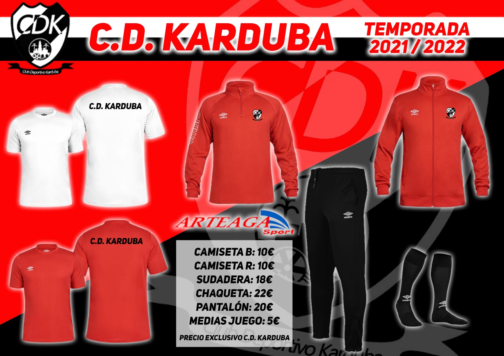 Disponible en Arteaga Sport a partir del 15 de septiembre